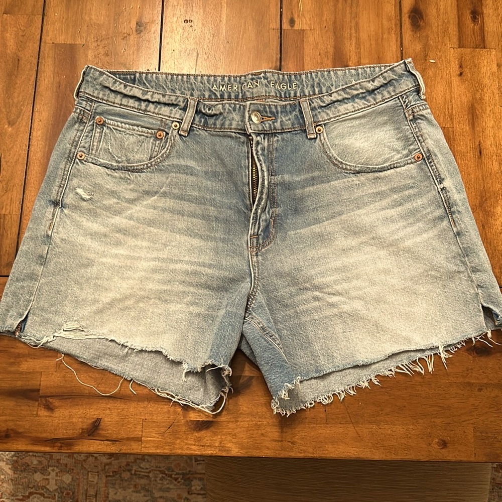 AE American Eagle Low-Rise Denim Tomgirl Shorts